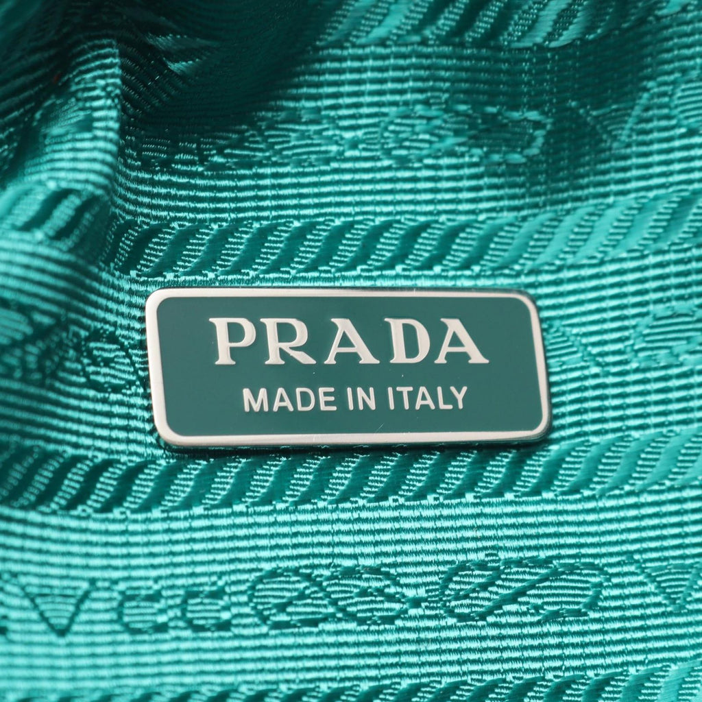 Prada Handbag Triangle 2-Way Blue Green Leather — view 4