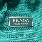 Prada Handbag Triangle 2-Way Blue Green Leather — view 4