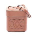 Celine Shoulder Bag Cuir Triomphe Box Tan Leather