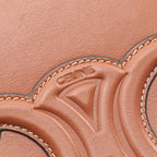 Celine Shoulder Bag Cuir Triomphe Box Tan Leather — view 4