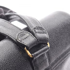 Chanel Backpack Triple CC Logo Black Caviar Leather Coco — view 9