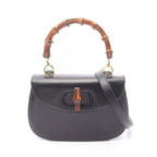 Gucci Handbag Bamboo 000 01 Black Leather 2-Way