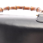 Gucci Handbag Bamboo 000 01 Black Leather 2-Way — view 8