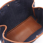 Hermes Tote Garden Party PM Blue Indigo Brown — view 3