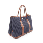 Hermes Tote Garden Party PM Blue Indigo Brown — view 2