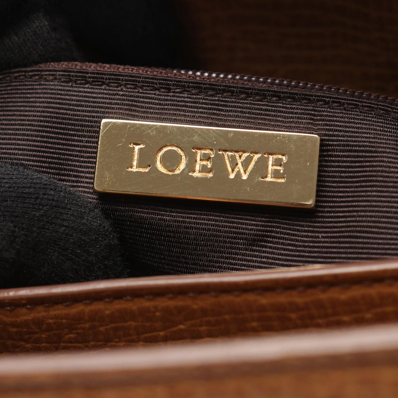 Loewe Handbag Brown Leather Tote — view 4