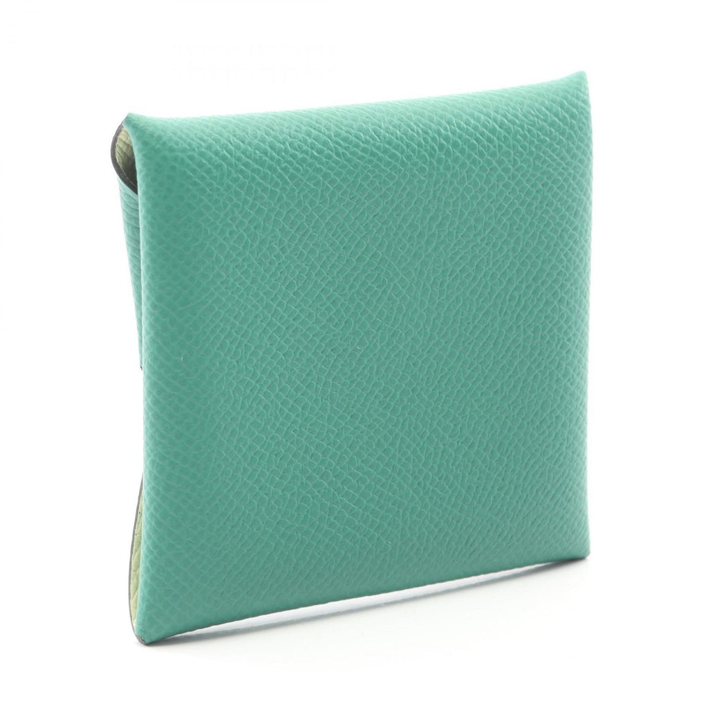 Hermes Coin Case Bastia Verso Vert Vertigo Jaune Poussin Leather — view 2