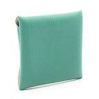 Hermes Coin Case Bastia Verso Vert Vertigo Jaune Poussin Leather — view 2