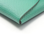 Hermes Coin Case Bastia Verso Vert Vertigo Jaune Poussin Leather — view 7