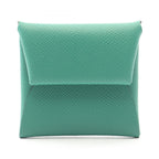 Hermes Coin Case Bastia Verso Vert Vertigo Jaune Poussin Leather