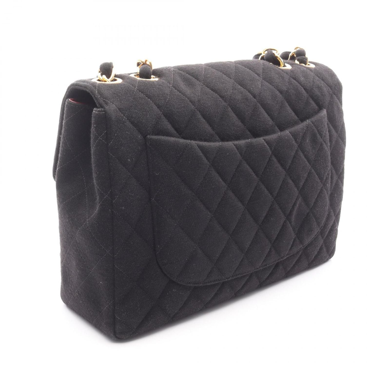 Chanel Shoulder Bag Big Quilted 30 Single Flap Black Chain — view 2