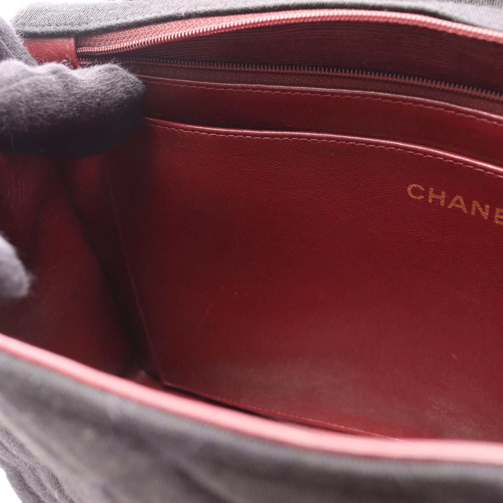 Chanel Shoulder Bag Big Quilted 30 Single Flap Black Chain — view 9