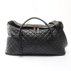 Saint Laurent Paris Boston Bag ES Giant Black Leather 2-Way