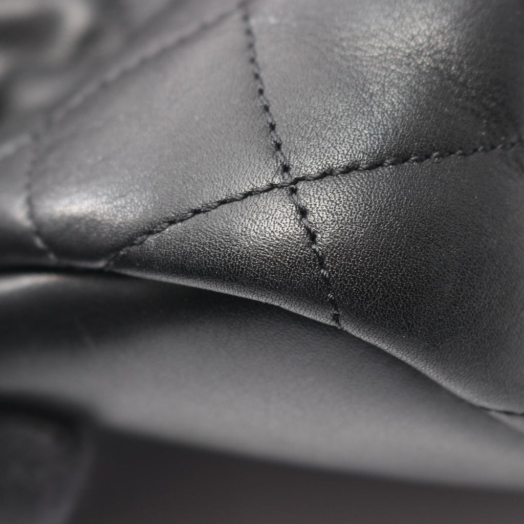 Saint Laurent Paris Boston Bag ES Giant Black Leather 2-Way — view 5