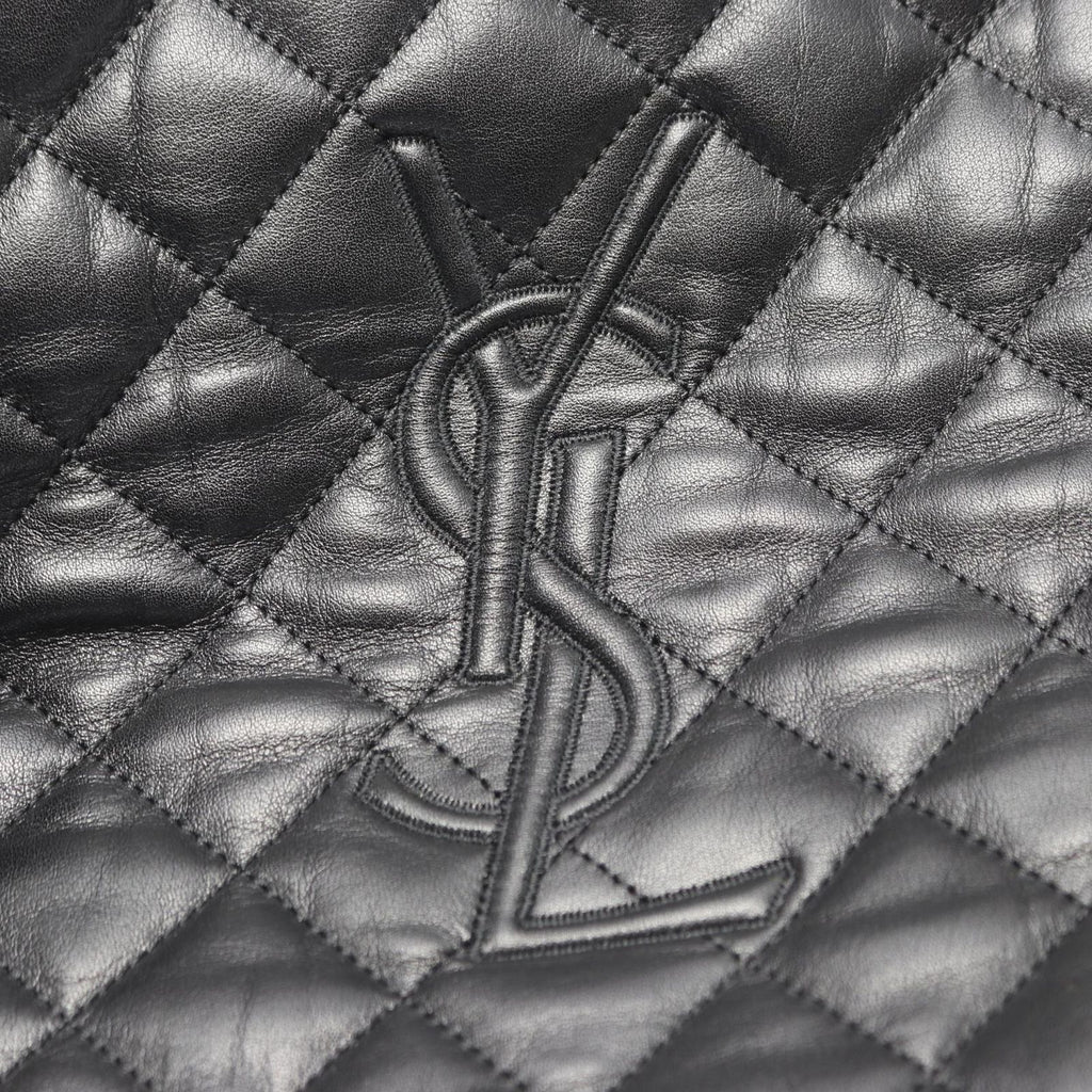 Saint Laurent Paris Boston Bag ES Giant Black Leather 2-Way — view 8