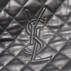 Saint Laurent Paris Boston Bag ES Giant Black Leather 2-Way — view 8