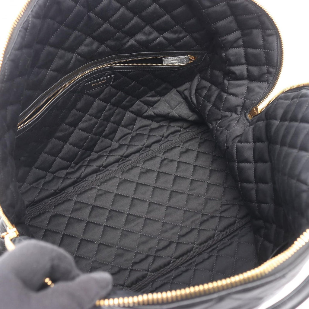 Saint Laurent Paris Boston Bag ES Giant Black Leather 2-Way — view 3