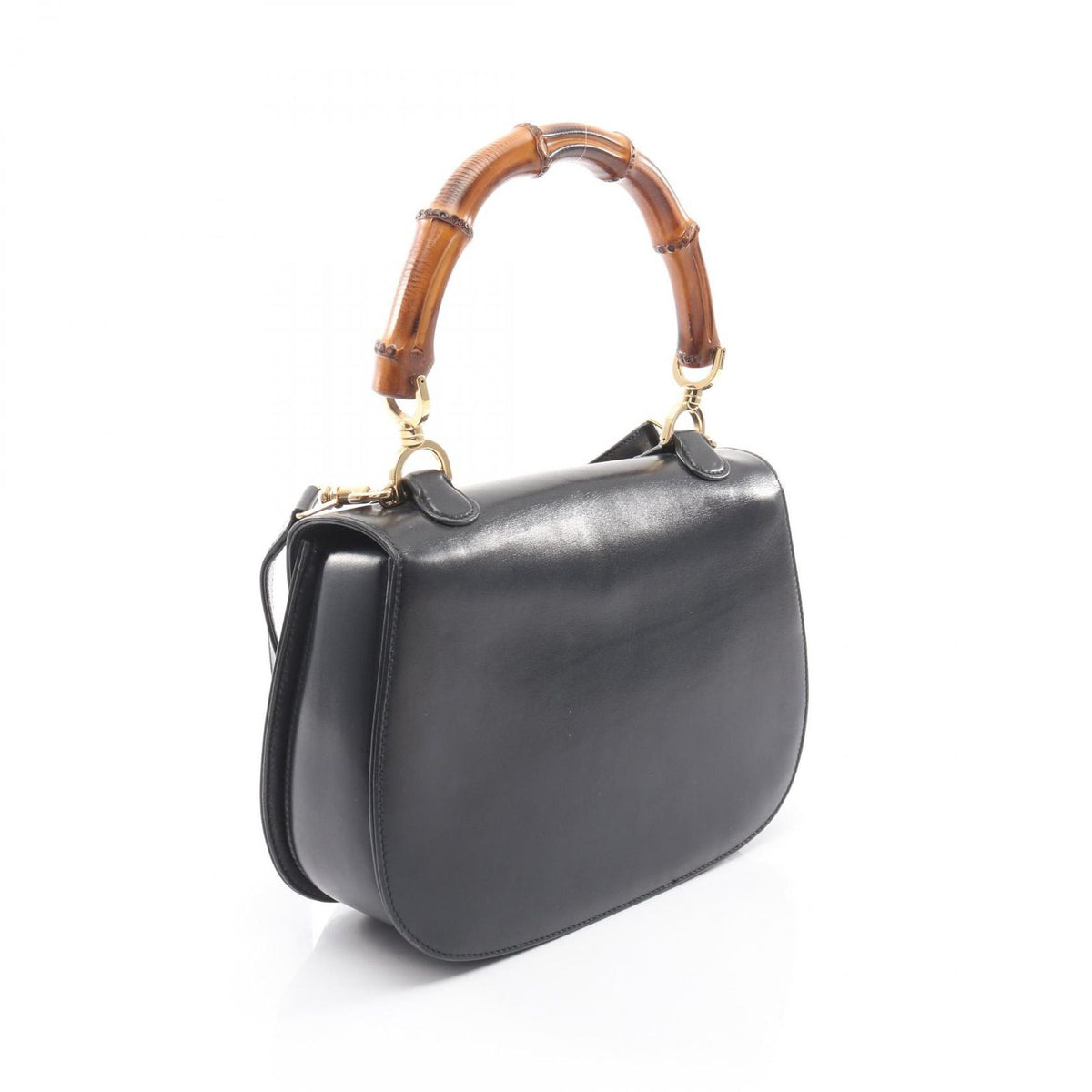 Gucci Handbag Bamboo 000 Black Leather 2-Way — view 2
