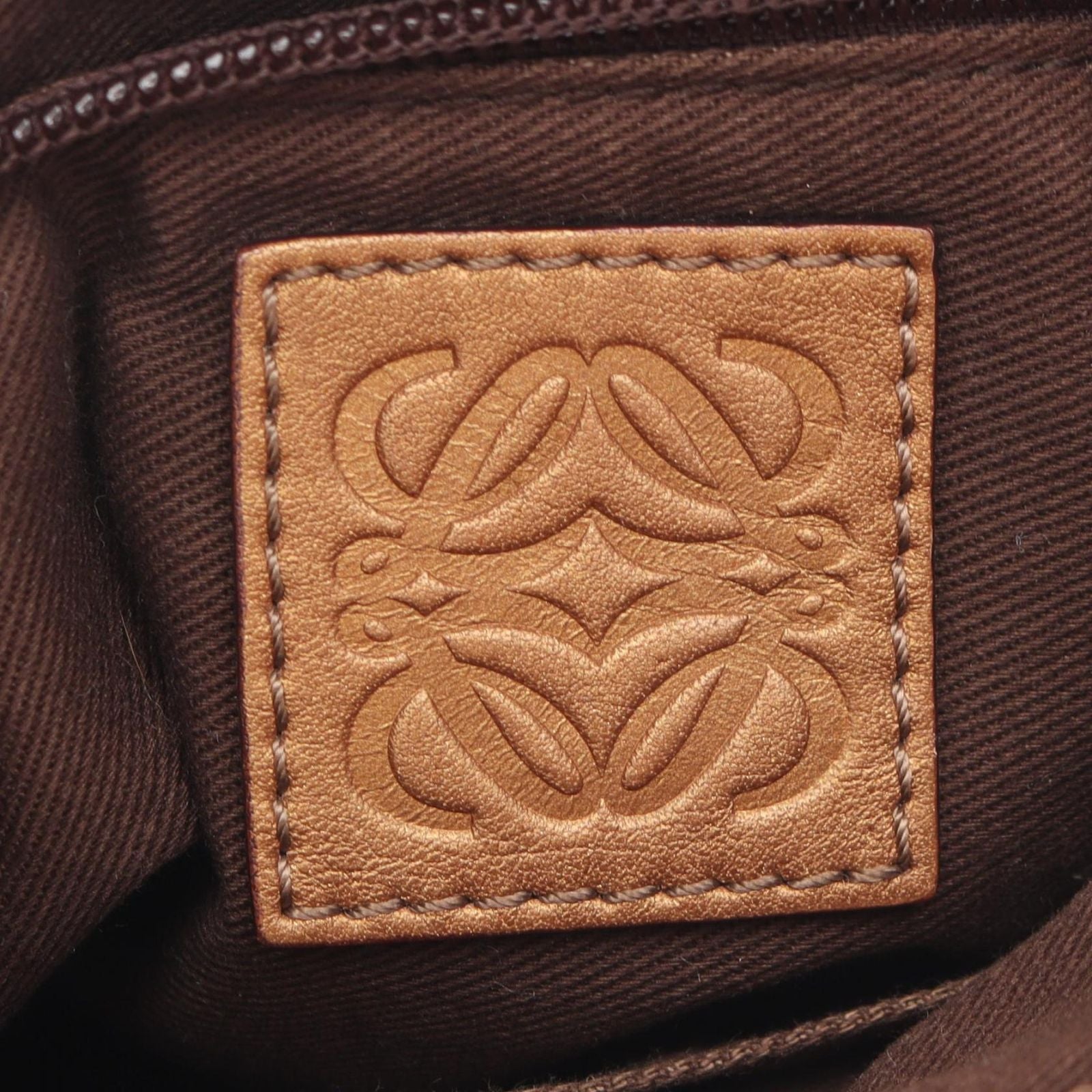 Loewe Handbag Fiesta 2-Way Brown Leather Shoulder — view 4