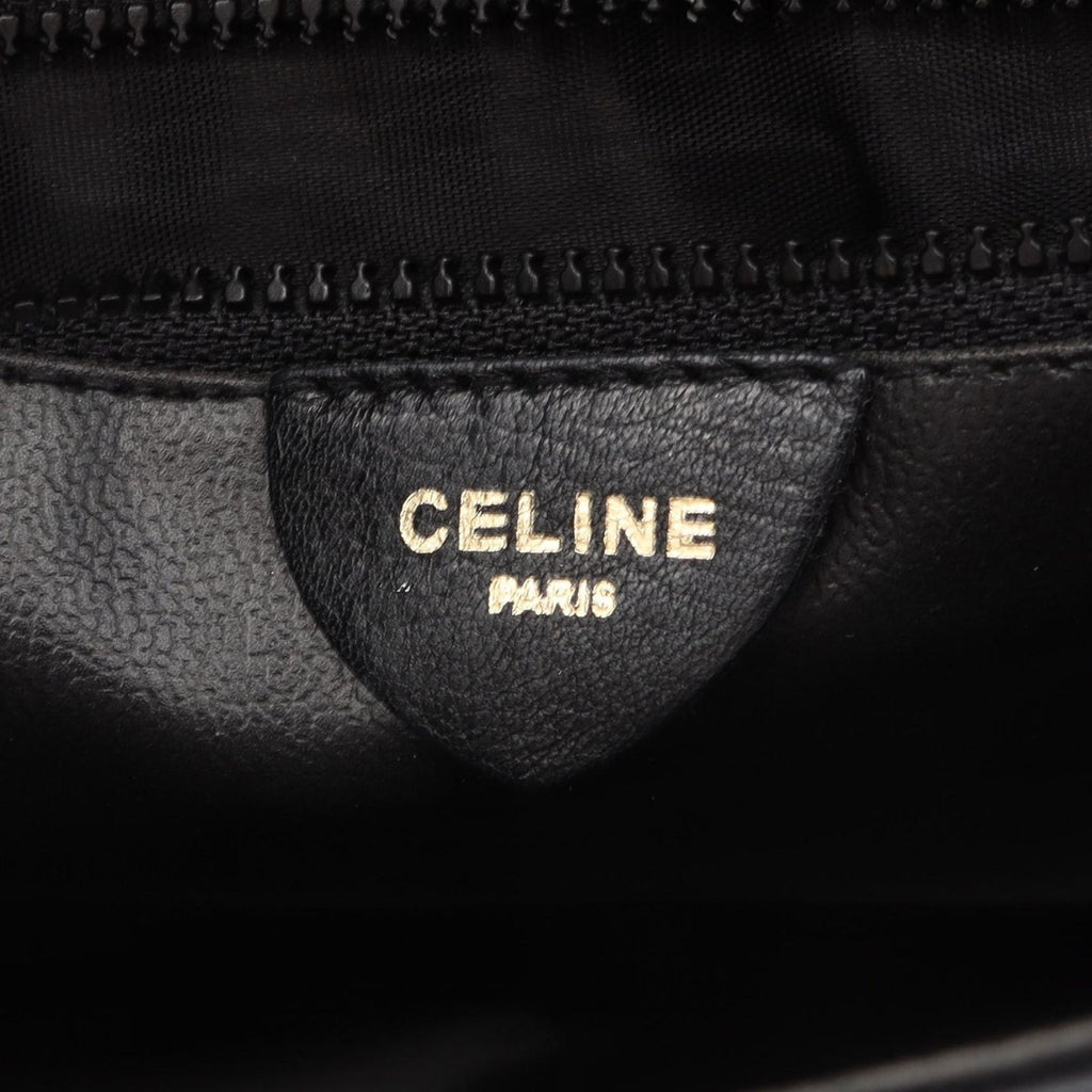 Celine Shoulder Bag Black Leather — view 4