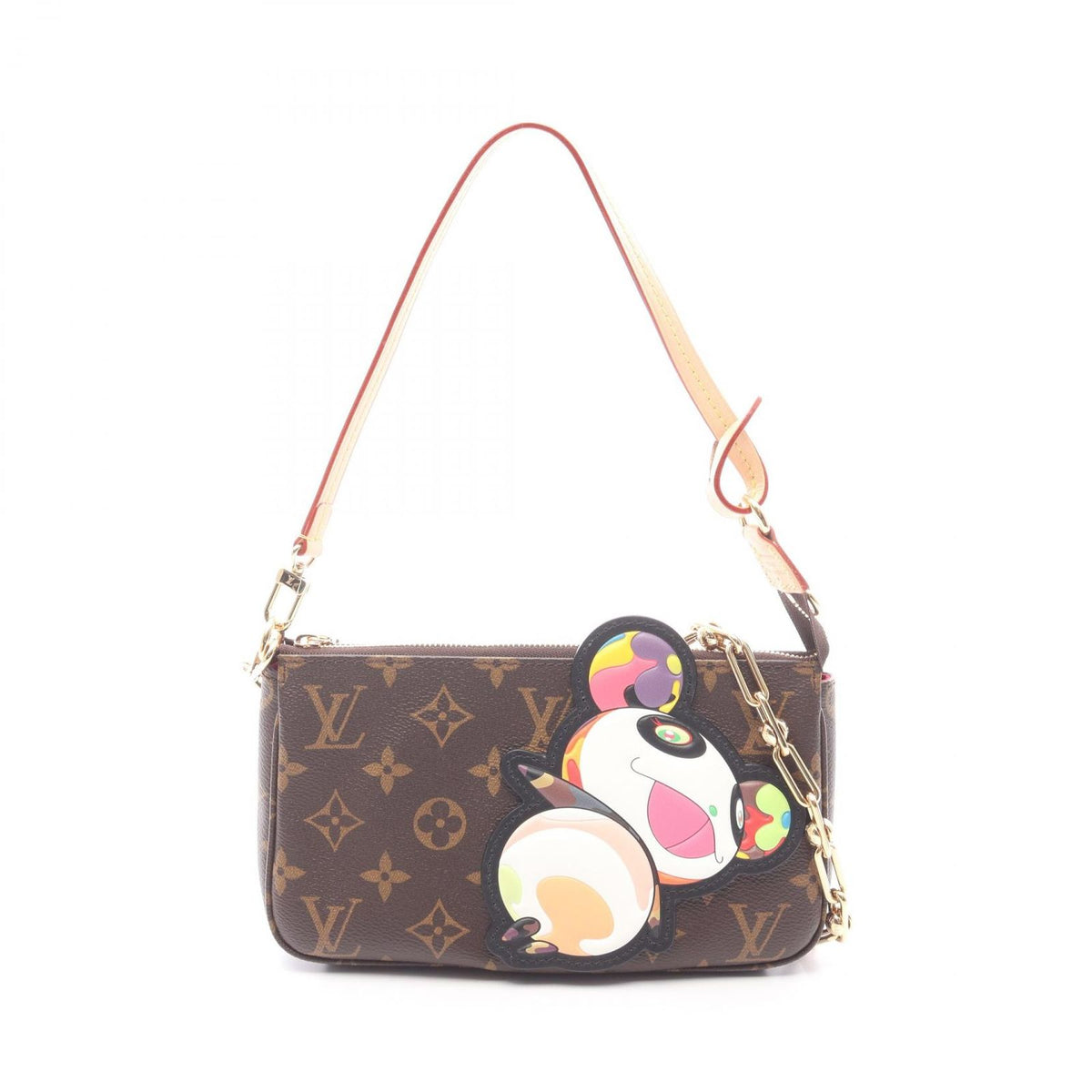 Louis Vuitton Handbag LV TM Pochette Monogram Panda 2-Way Canvas Leather