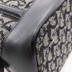 Dior Handbag Trotter Black Beige Canvas Leather Hand — view 7
