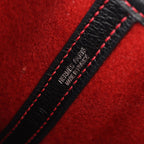 Hermes Tote Garden Party PM Red Black Leather — view 4