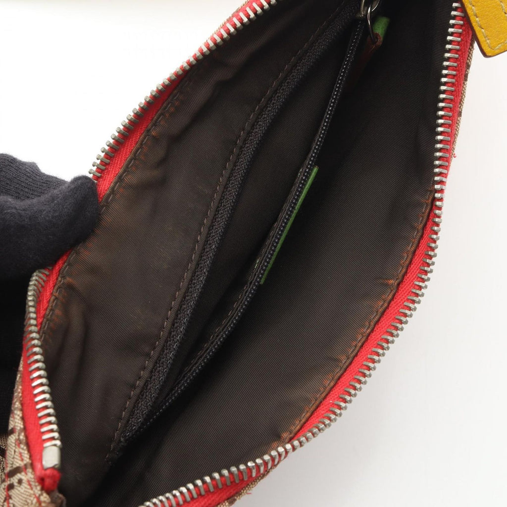 Dior Shoulder Bag Rasta Trotter Saddle Pocket Canvas Leather — view 5