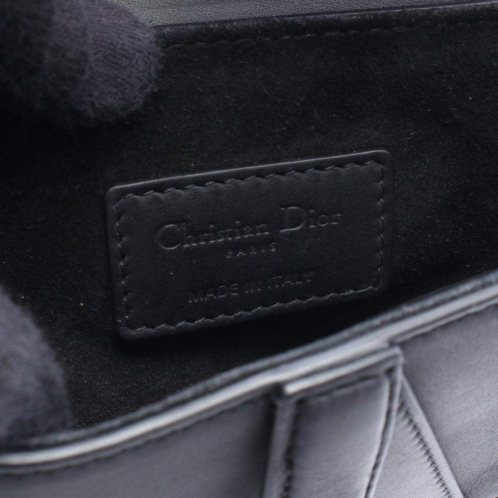 Dior Handbag Saddle Mini Black Leather Bag — view 4