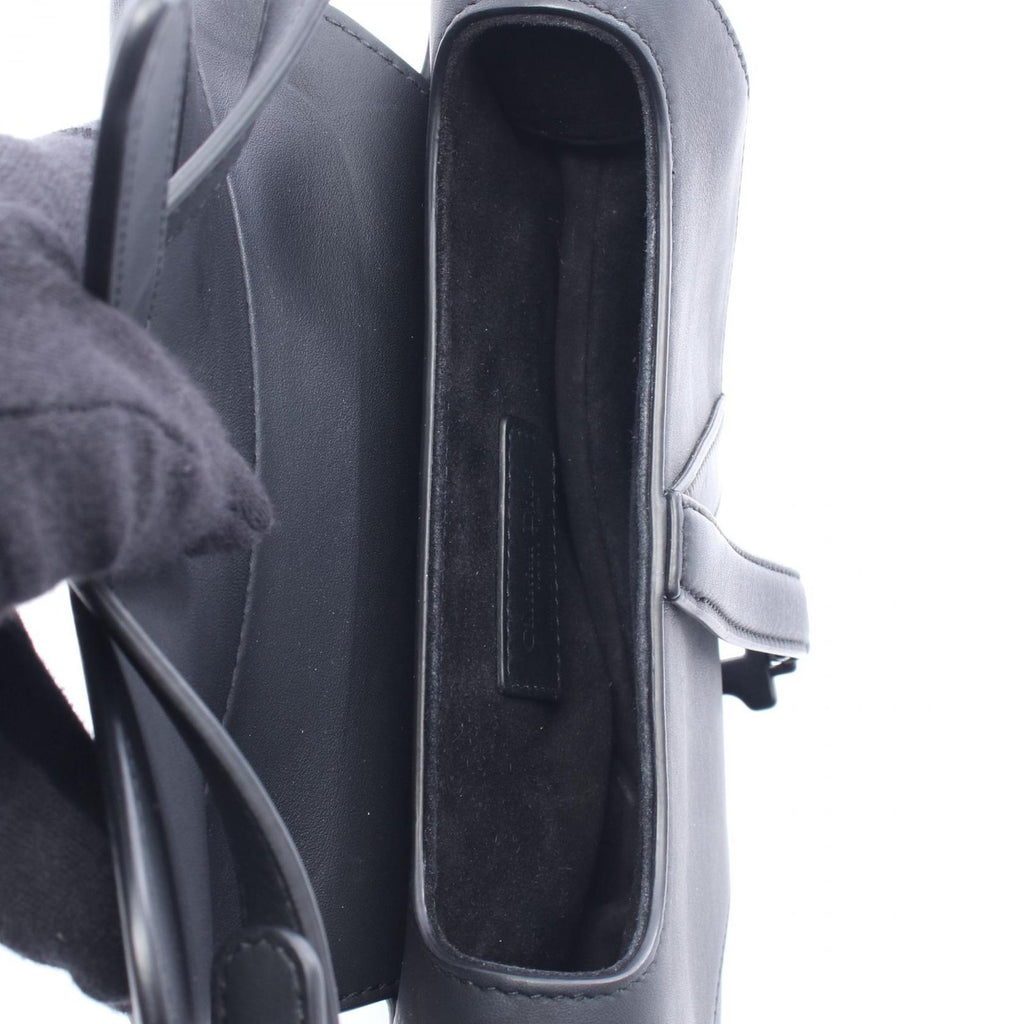 Dior Handbag Saddle Mini Black Leather Bag — view 3