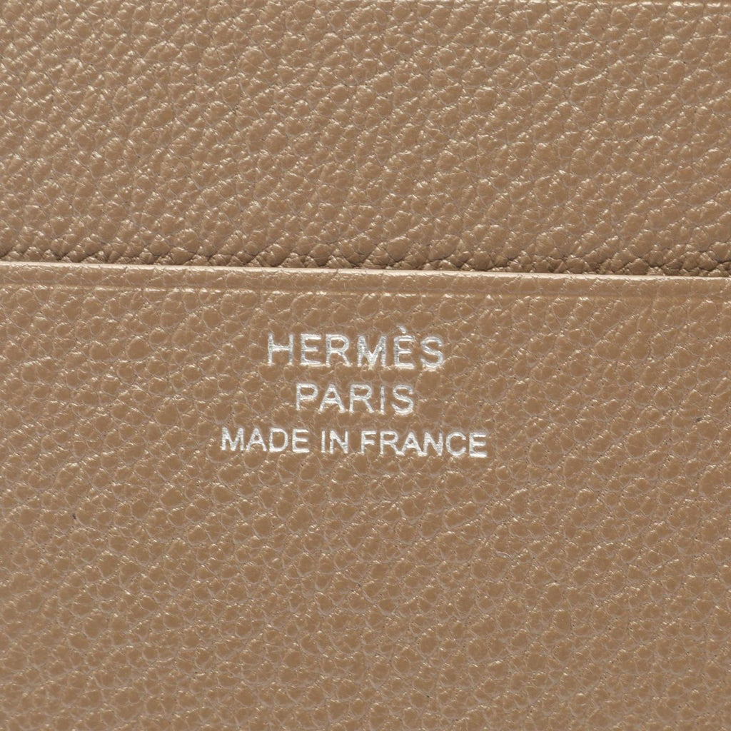 Hermes Trifold Wallet Bearn Combination Etoupe — view 4