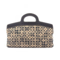 Chanel Handbag Black Beige Leather CC Logo