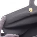Chanel Handbag Black Beige Leather CC Logo — view 8