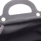 Chanel Handbag Black Beige Leather CC Logo — view 9