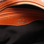 Loewe Anagram Small Bowling Bag Orange Canvas Leather — view 4