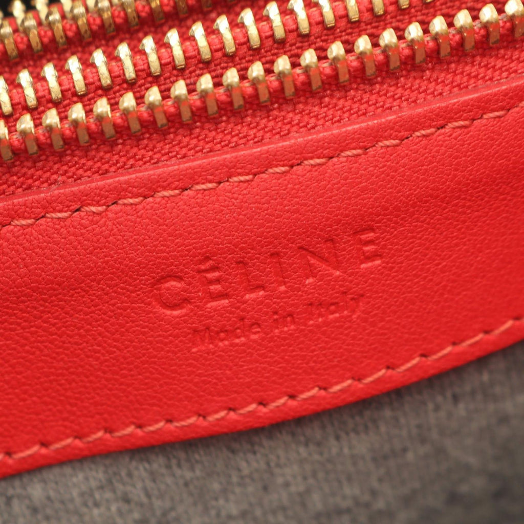 Celine Shoulder Bag Trio Large Red Leather — view 4