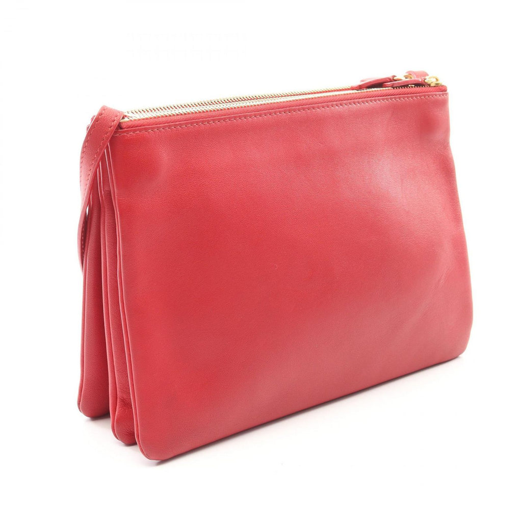 Celine Shoulder Bag Trio Large Red Leather — view 2