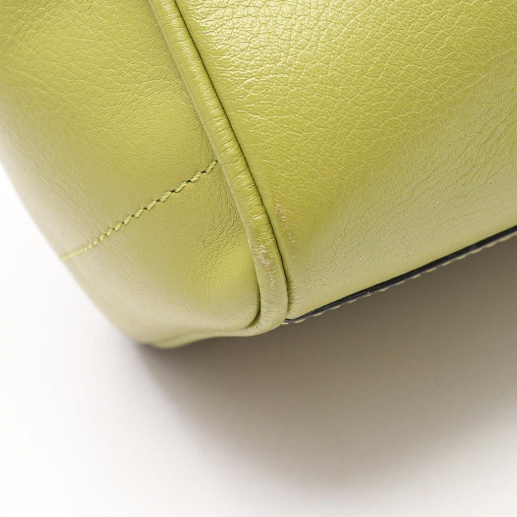 Loewe Tote Heritage Small Lime Green Leather — view 7