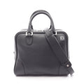 Loewe Handbag Amazona 75 2-Way Black Leather Hand