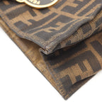 Fendi Tote Zucca Brown Canvas Leather — view 8