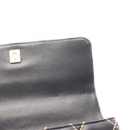 Chanel Handbag Wild Stitch Top Handle Black Leather — view 7