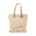 Loewe Handbag Repeat Anagram Beige Canvas Leather Tote