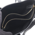 Celine Shoulder Bag Macadam Black Canvas Leather — view 3
