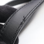 Celine Shoulder Bag Macadam Black Canvas Leather — view 6