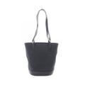 Celine Shoulder Bag Macadam Black Canvas Leather
