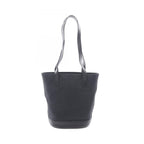 Celine Shoulder Bag Macadam Black Canvas Leather