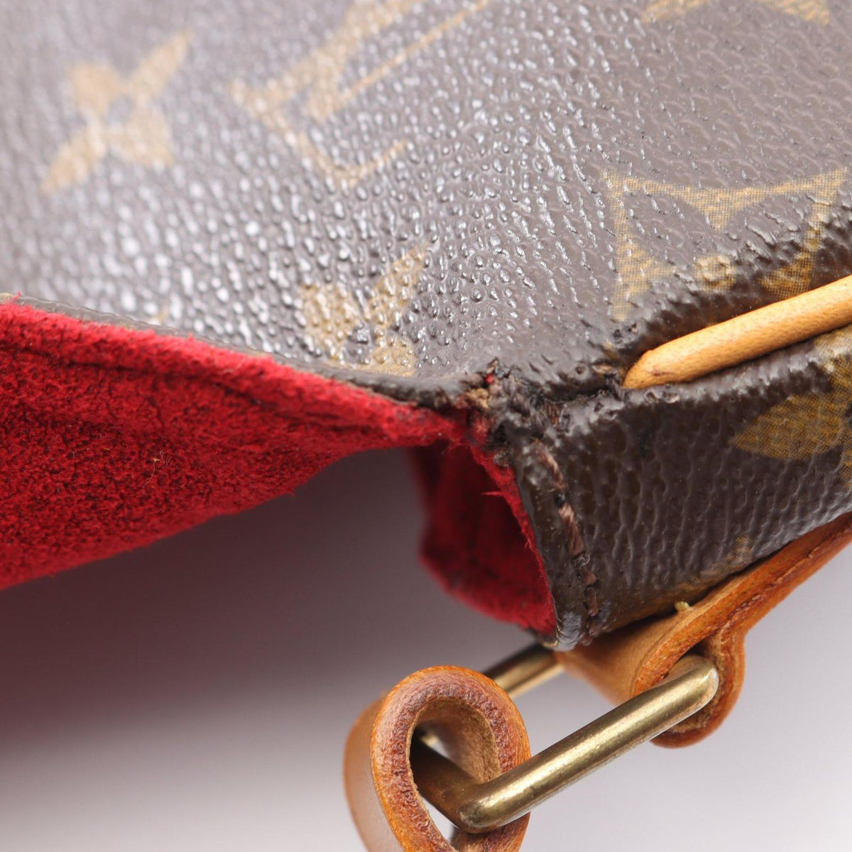 Louis Vuitton Shoulder Bag Tambourine Monogram Canvas Leather — view 6