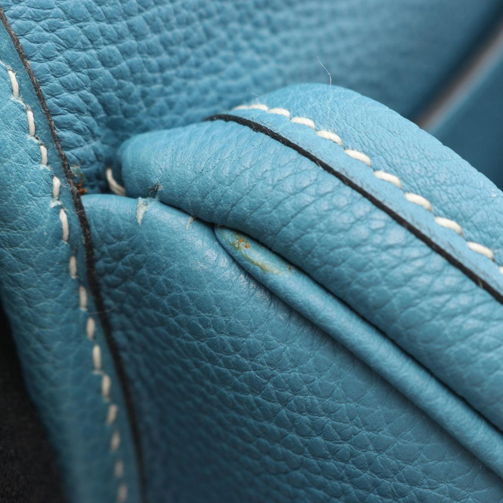 Hermes Shoulder Bag Bardo Golf Blue Jean — view 6