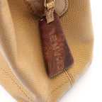 Chanel Tote CC Logo Beige Caviar Leather Handbag — view 9