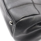 Chanel Shoulder Bag Choco Bar Black Caviar Leather — view 8